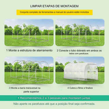 Estufa de Arco em Polietileno 4.6x2.1x2.1m