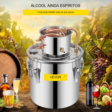 Destilador de Álcool em Aço Inoxidável 30L