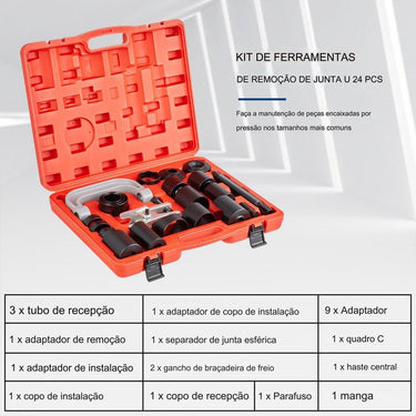 Conjunto de Extratores de Rótulas (24 Peças)