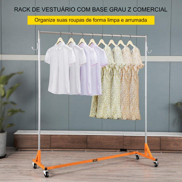 Carrinho de Roupas - Laranja Industrial