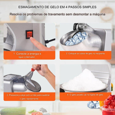 Triturador de Gelo (100 kg/h Inox)