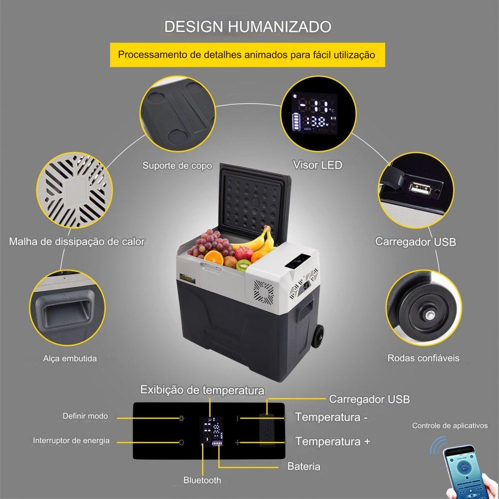 Caixa de Refrigeração Elétrica 50L (Compressor)