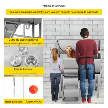 Banheira de Cuidados Profissionais para Cães