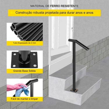 Corrimão de Ferro Forjado 96 cm para Jardim e Estúdios de Dança