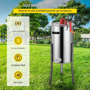 Extrator de mel manual: centrifugadora equipamento de apicultura