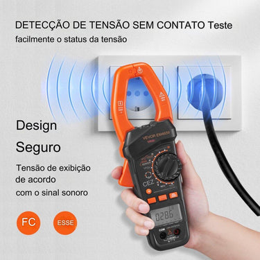 Amperímetro de Garra True RMS 1000A Multímetro de Garra