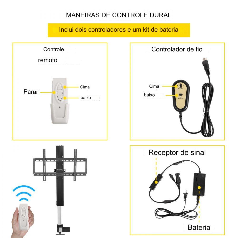 Suporte de TV automático ajustável até 60 kg para telas de 30-50 poleg