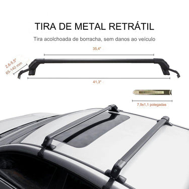 Barras de Tejadilho Universais com Fechadura