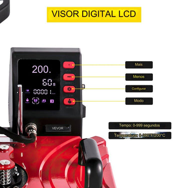 Prensa 10 em 1  - 30x38cm Vermelha