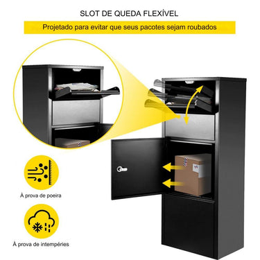 Caixa de Correio para Pacotes 26.7x39.1x105.4cm