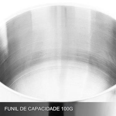 Máquina de enchimento de pó e graos  em aço inoxidável de 100G