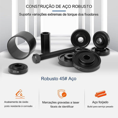 Conjunto de Ferramentas de Extração de Rolamentos (23 Peças)