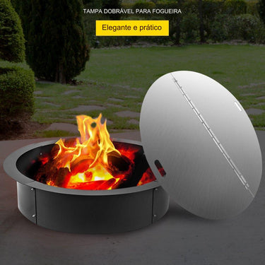 Tampa para Fogueira - 101.6cm em Aço Inoxidável 430
