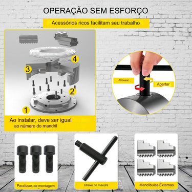 Chuck de Torno (125mm)