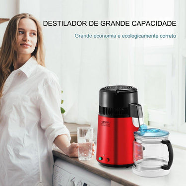 Destilador de Água (4L Vermelho)