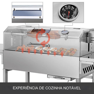 Churrasqueira a Carvão com Rodízio