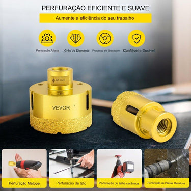 Conjunto de Brocas de Diamante  - 4.5-5-2-3.5mm 5 peças