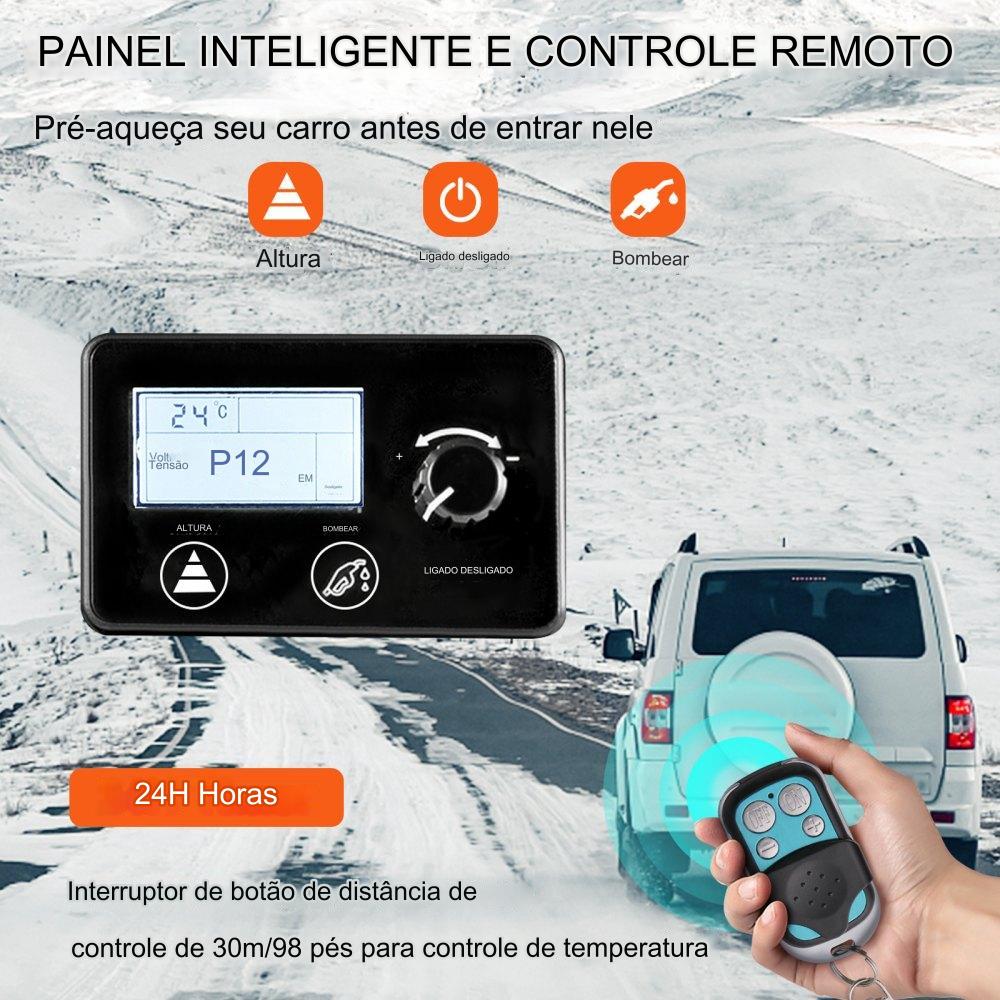 Aquecedor Ar Diesel 5KW 12V - Display LCD