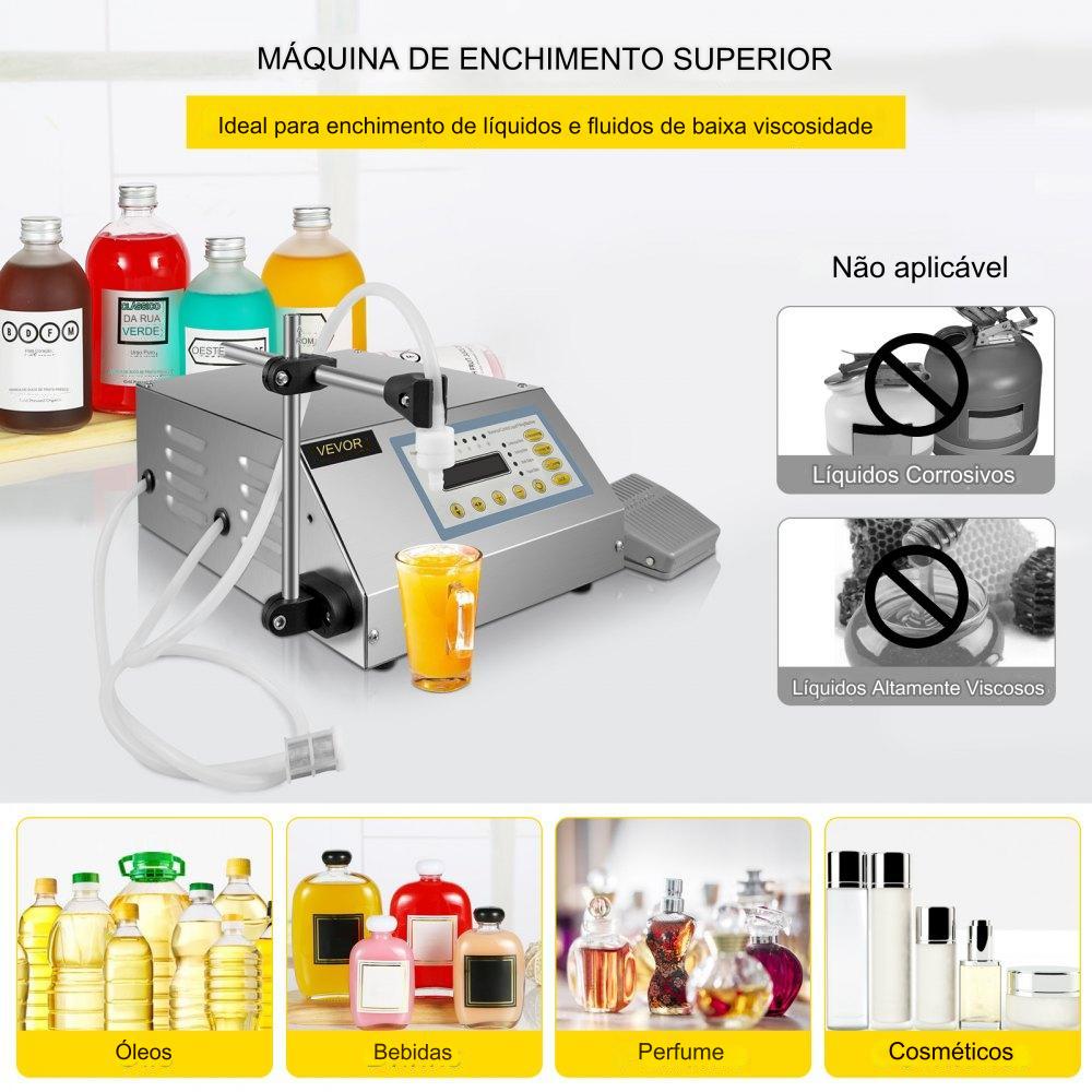 Máquina Enchimento Líquido GFK-160 - 2ml-3500 ml 30W Rápido