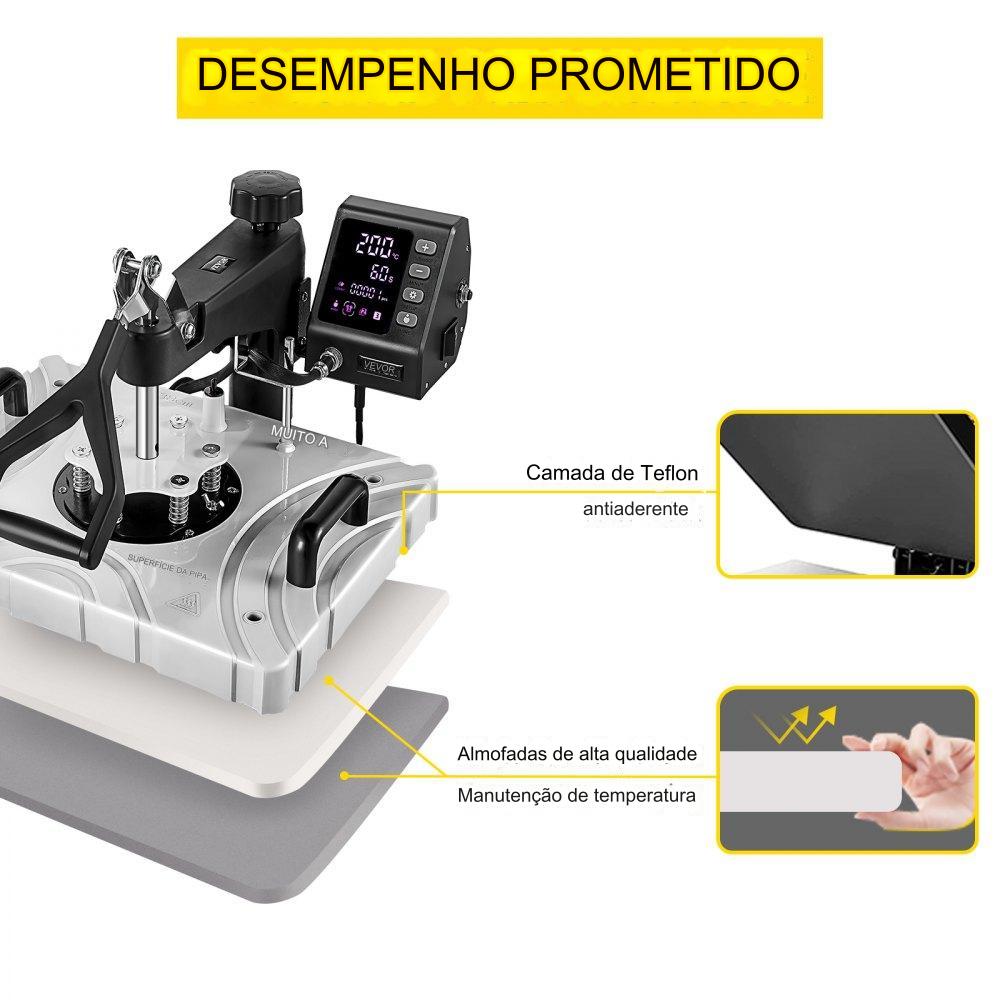 Máquina de Transferência de Calor  - 10 em 1 Branca