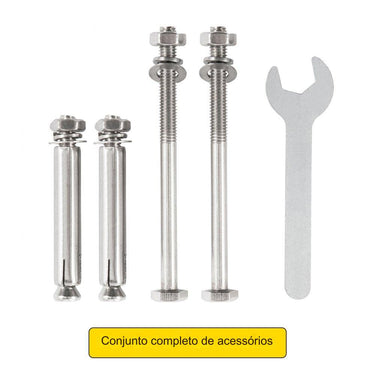 Base Poste Ajustável  6x6 Inox