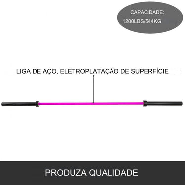 Barra metalica de treino mosculaçao desporto