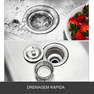 Pia de Cozinha Inox  1 Cuba Direita