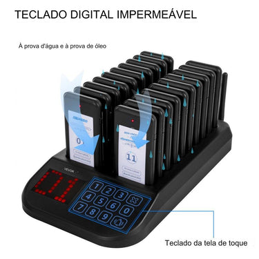Sistema de Pager para Restaurante com 20 Pagers