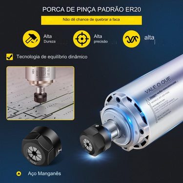 Motor de Fuso 2.2KW CNC (Arrefecimento a Ar)