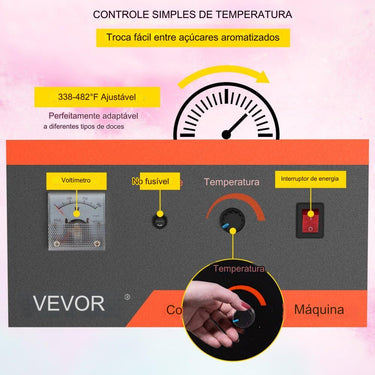 Máquina de Algodão Doce - Azul