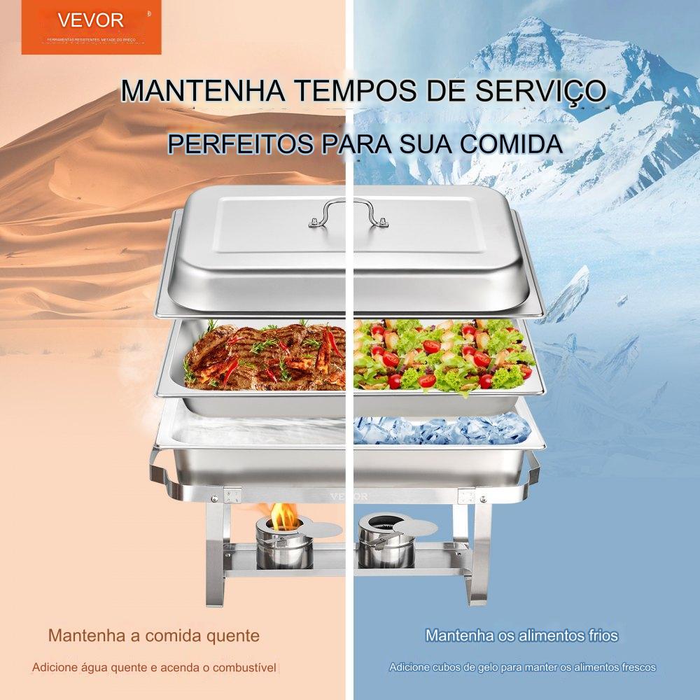 Conjunto Profissional de 6 Peças para Buffet