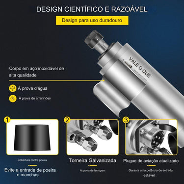 Motor de fuso refrigerado a água ER 20 - 22 KW 24000 RPM