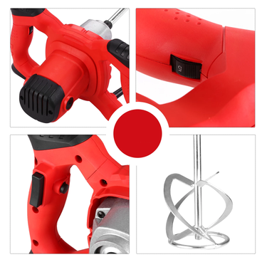 Betoneira elétrica mixer mechedor batedor cimento betao