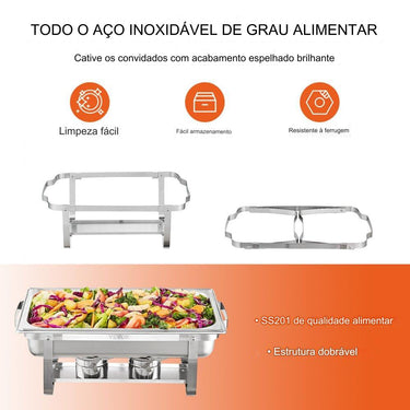 Conjunto Profissional de 6 Peças para Buffet