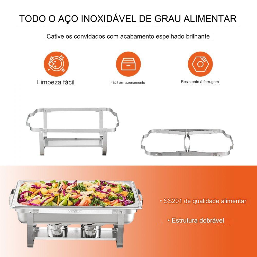 Conjunto Profissional de 6 Peças para Buffet