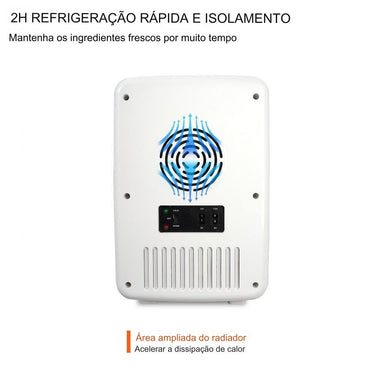 Mini Geladeira  - 10L 2 em 1