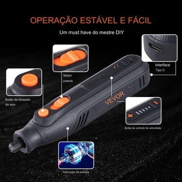 Ferramenta Rotativa a Bateria  - 5000-25000 RPM