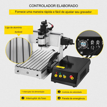Máquina de Gravação CNC 3 Eixos 3020