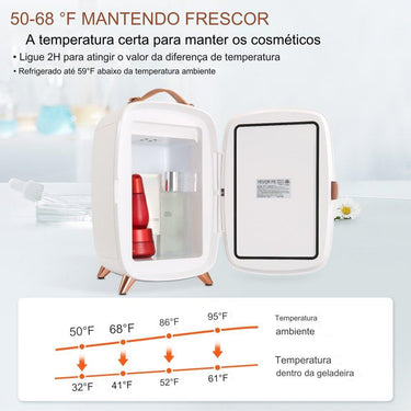 Frigorífico de Beleza - 6L LED Branco