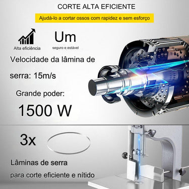 Serra de Ossos Elétrica: Em Aço Inoxidável