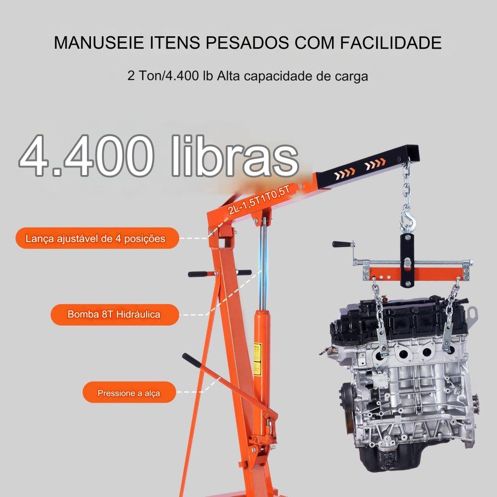 Guindaste Motor 2 Ton Capacidade