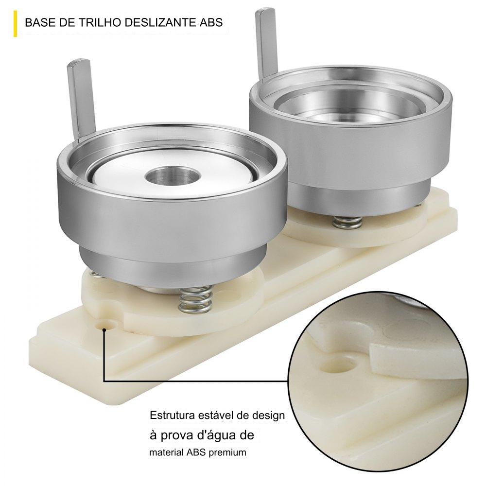 Máquina de Botões  - 50mm com Conjunto de Carimbos