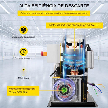 Máquina Elétrica de Decapagem de Cabos (1-38mm)