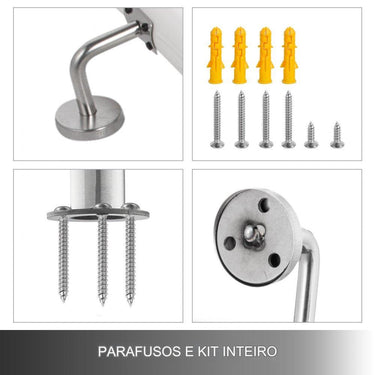 Corrimão de Parede para Escadas com até 183cm