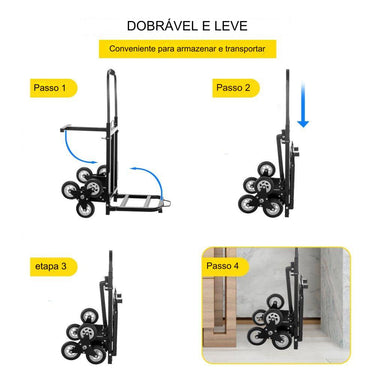 Carrinho Escada Alumínio  150kg