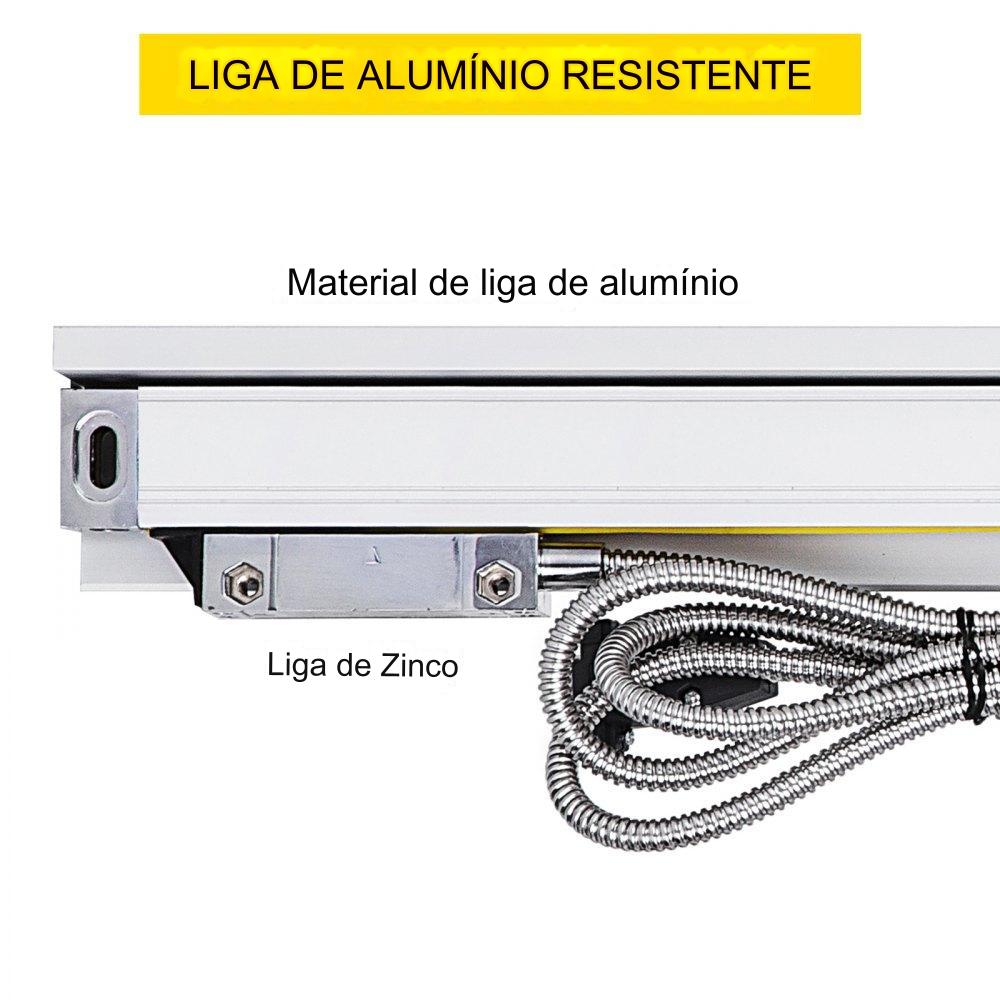 Escala Linear de 250mm a 1000mm para Máquinas de Usinagem (2 Eixos)