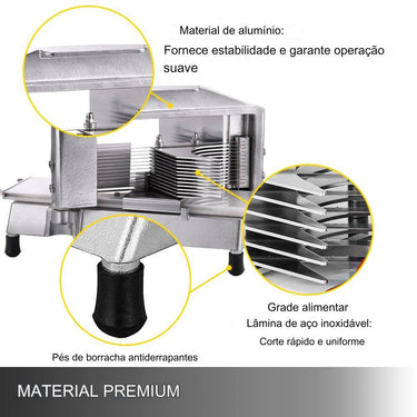 Cortador de Tomate e Legumes 4-8mm