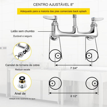 Torneira Pré-enxaguamento Comercial