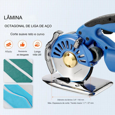 Tesoura Elétrica Rotativa sem Fio  5 Velocidades