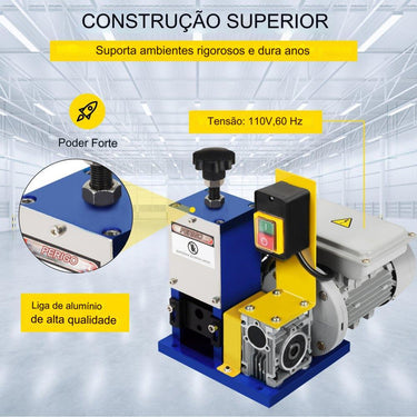 Máquina Elétrica de Decapagem de Cabos (25mm)